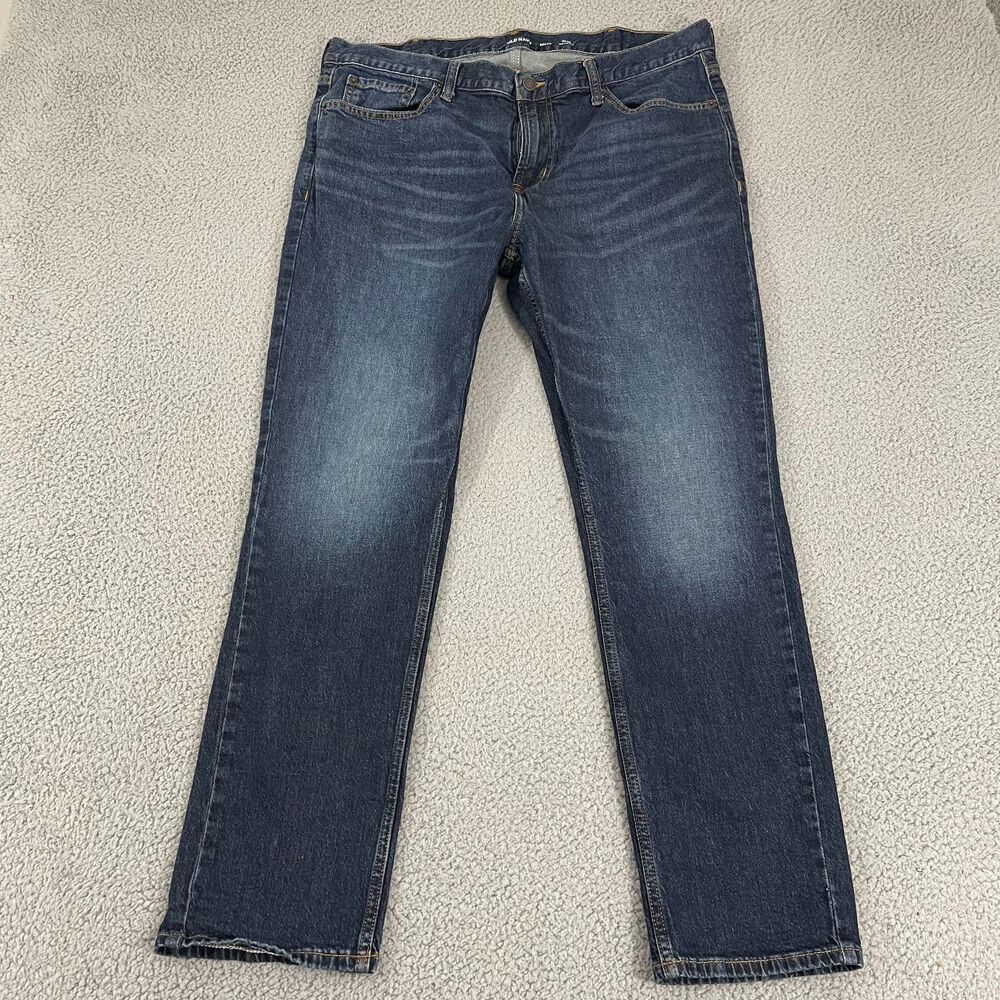 Old Navy Slim Jeans Men's 38x30 Blue Dark Wash Built-In Flex Denim